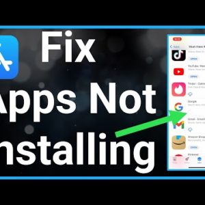 FIX! iPhone Not Installing Apps From App Store!