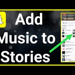 How To Add MUSIC To Snapchat Story!