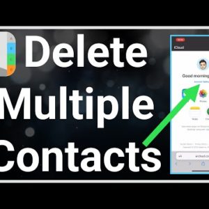How To DELETE Multiple Contacts At Once On iPhone