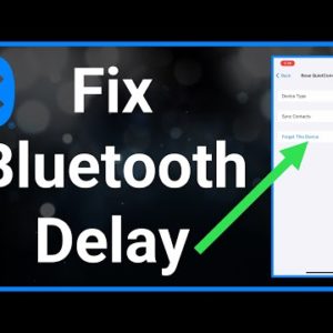 How To FIX Bluetooth Delay On iPhone!