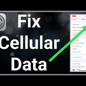 How To FIX Cellular Data On iPhone!
