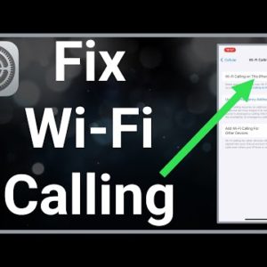 How To FIX WiFi Calling Not Working!