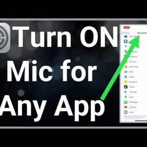 How To Turn ON Microphone On iPhone!