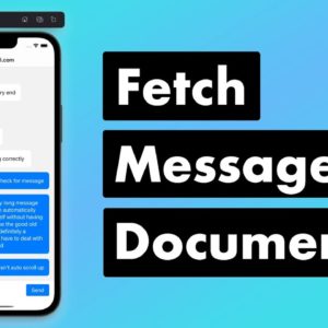 SwiftUI Firebase Chat 12: Fetch Messages Documents with Snapshot Listener