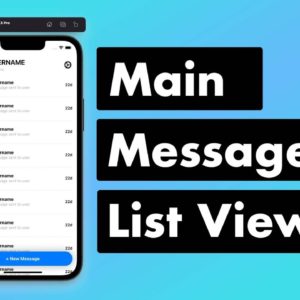 SwiftUI Firebase Chat 05 - Creating Template Messages View