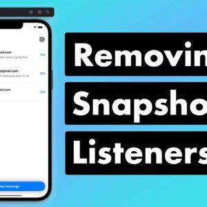 SwiftUI Firebase Chat 16: Removing Snapshot Listeners