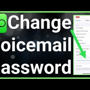 How To Change Voicemail Password On iPhone