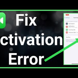How To Fix iMessage / FaceTime Activation Error