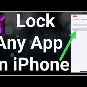 How To Lock Any Apps On iPhone