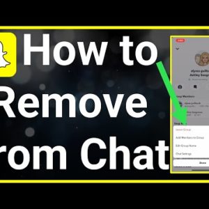 How To Remove Someone From Group Chat In Snapchat