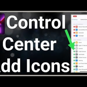 How To Add Control Center Icons