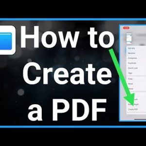 How To Create PDF File On iPhone