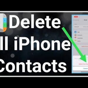 How To Delete All Contacts From iPhone