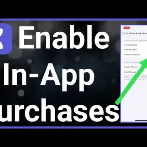 How To Enable In-App Purchases