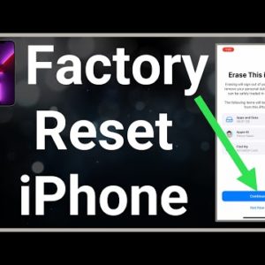 How To Factory Reset iPhone