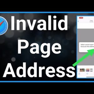 How To Fix Safari Can't Open Page Because Address Is Invalid