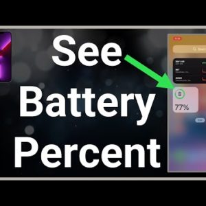 How To See Battery Percent On iPhone
