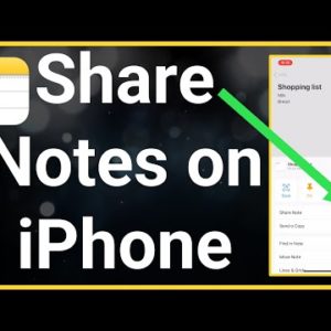 How To Share Notes On iPhone