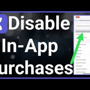 How To Turn Off In-App Purchases