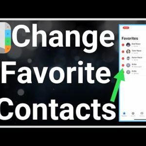 How To Add / Remove Favorite Contacts On iPhone