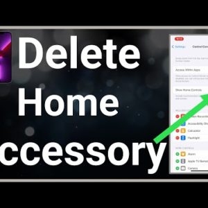 How To Remove Home Accessories From Control Center