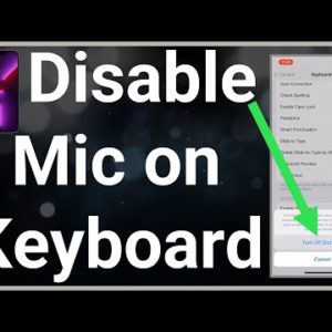 How To Remove Microphone Button From iPhone Keyboard