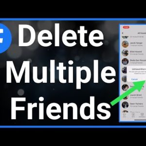 How To Remove Multiple Facebook Friends At Once