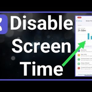 How To Remove Screen Time From iPhone