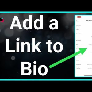 How To Add Link To TikTok Bio