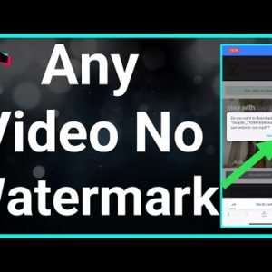 How To Download Any Video On TikTok Without Watermark