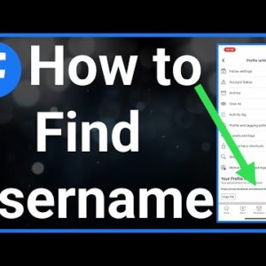 How To Find Facebook Username