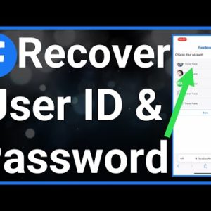 How To Recover Facebook User ID And Password