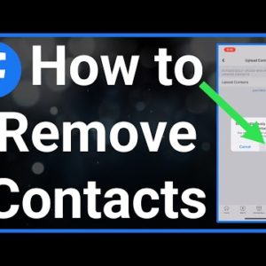 How To Remove Contacts On Facebook
