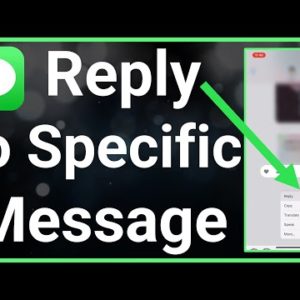 How To Reply To Specific Message On iPhone