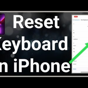 How To Reset Keyboard On iPhone