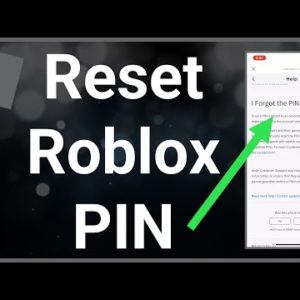 How To Reset Roblox Pin