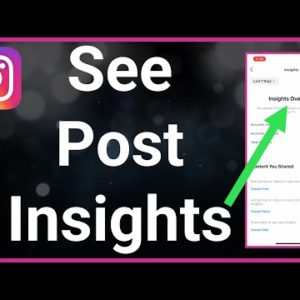 How To See Post Insights On Instagram