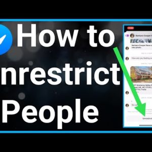 How To Unrestrict Someone On Messenger