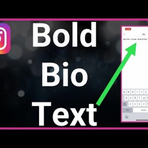 How To Bold Text On Instagram Bio
