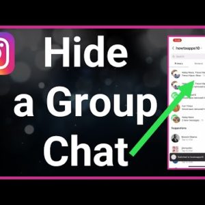 How To Hide Group Chat On Instagram