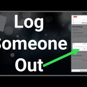 How To Log Someone Out Of Your Roblox Account