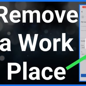 How To Remove Workplace On Facebook